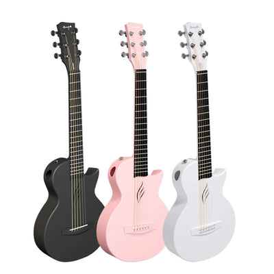 Enya Concert Mini coco Carbon Fiber Travel Ukulele with 13 key melodica,  hand drum and 2 sand shakers