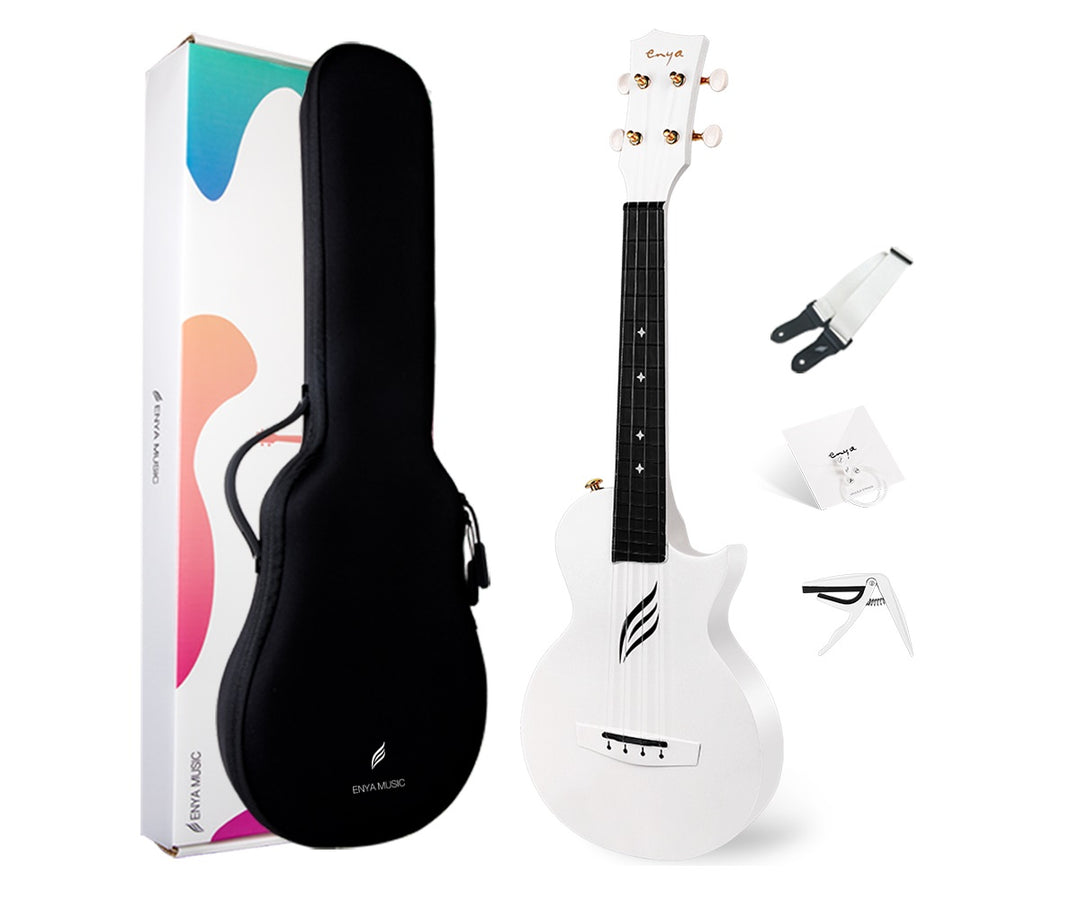 Enya Nova U White Carbon Ukulele – ENYA MUSIC INC